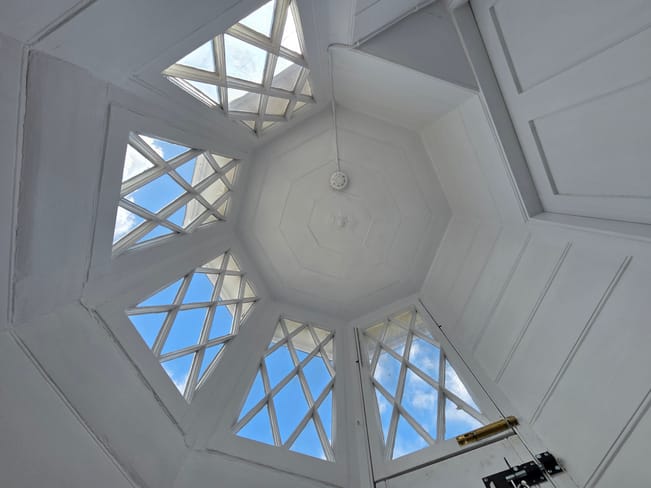 Looking up into the cupola Looking up into the cupola