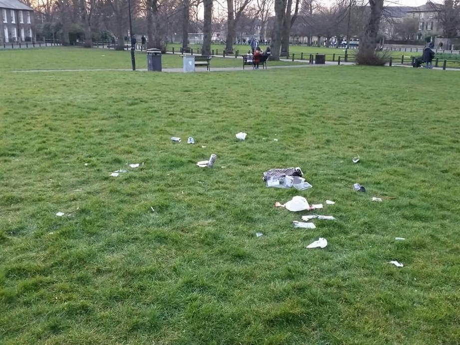 Littering.