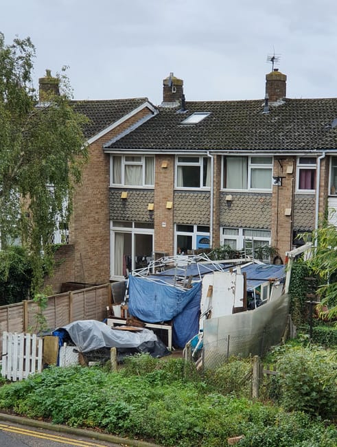 Shanty town. Shanty town.
