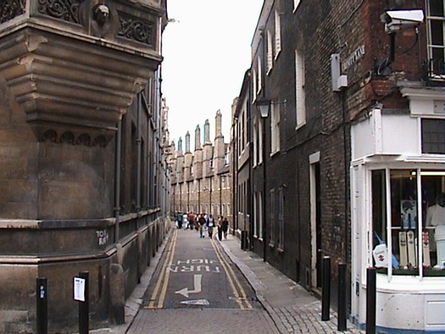 More tall chimneys on Trinity Lane.